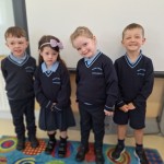 Welcome to our new Junior Infants-Noah, Nains&iacute;, Abigail and Tadhg. We wish them the very best of luck as they embark on the start of their school journey in Abbey NS
